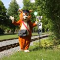 Maskottchen Parkolino der Dresdner Parkeisenbahn Maskottchen Parkolino der Dresdner Parkeisenbahn