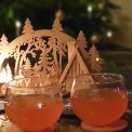 Zwei Gläser Apfel-Orangenpunsch